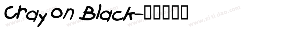 Crayon Black字体转换